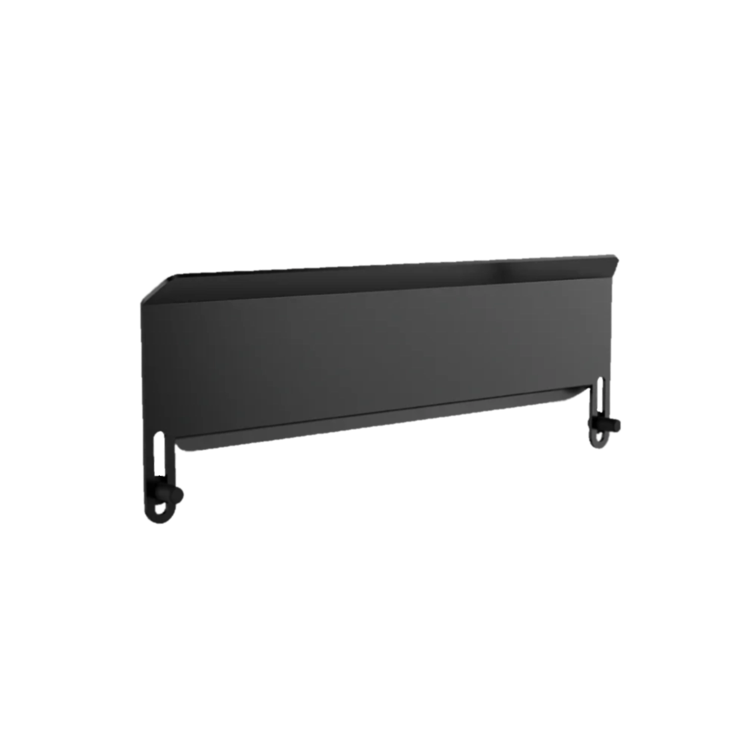 Black 400 mm SIMGASM heel rest with both mounting feet visible